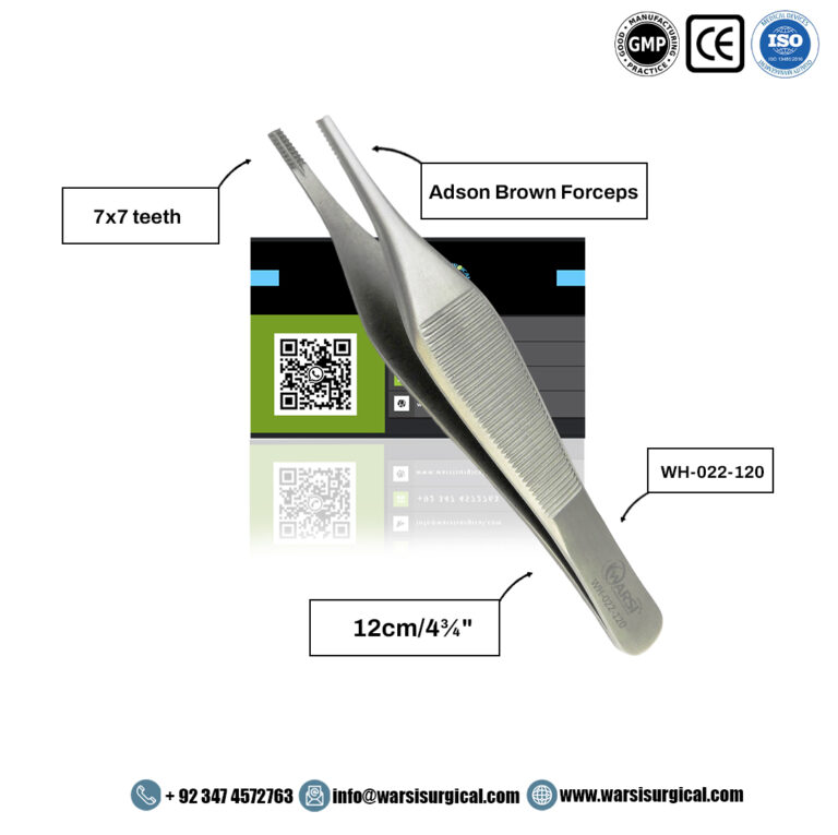 Adson-Brown Forceps 7x7 Teeth 12 cm