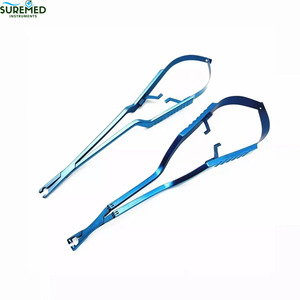 2 Pcs Neurosurgical Aneurysm Clip Forceps Set Stainless Steel Microsurgery Tools for Vascular Surgery Procedures