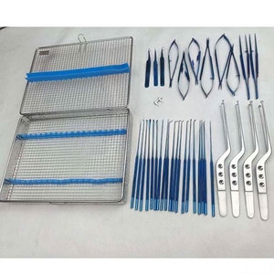 Neurosurgery Instruments Set Titanium Coated Micro Surgical Tools Precision Forceps Scissors Dissection Instruments Kit