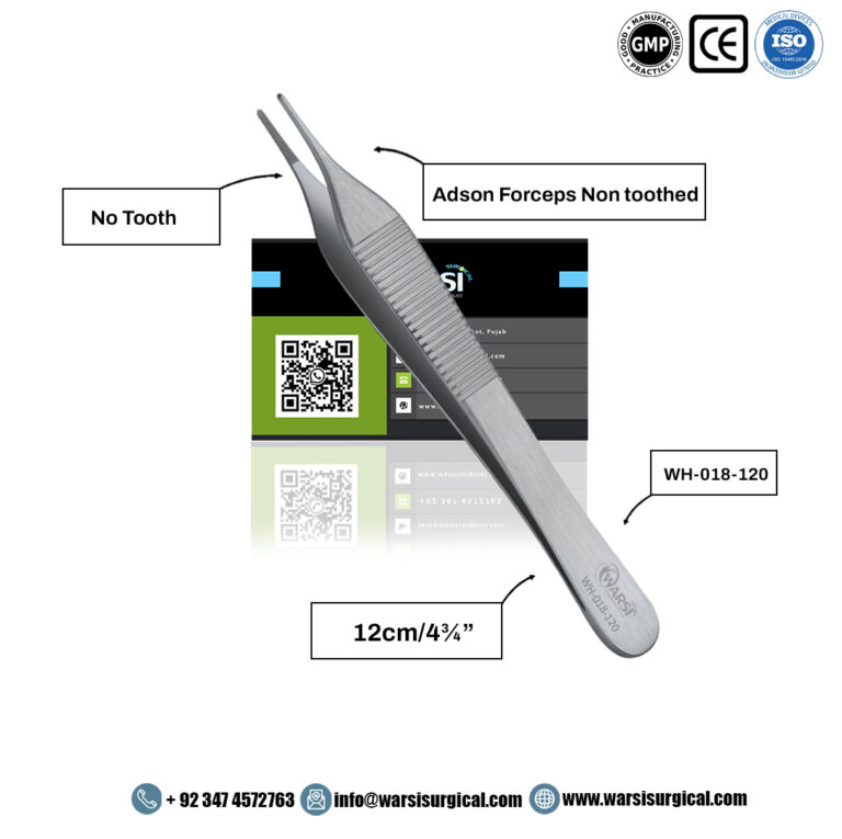 Adson Forceps Non-Toothed 12 cm