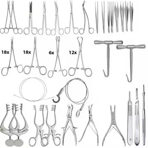 Professional Craniotomy Spine Instruments Set Stainless Steel Neurosurgery Forceps Reusable High-temperature Sterilization CE
