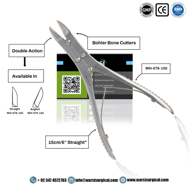 Bohler Double Action Bone Cutter 15 cm — Warsi Surgical Manufacturing