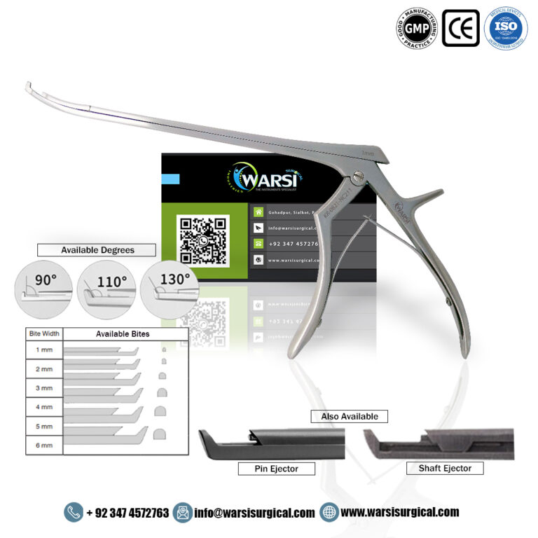 Curved Foraminotomy Kerrison Rongeur Up 20 cm