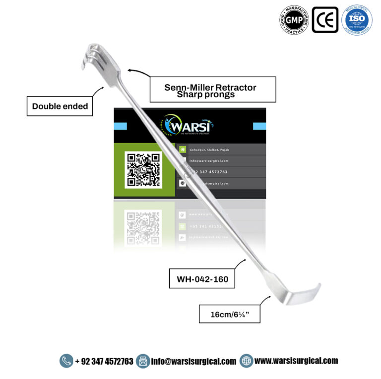 Senn-Miller Hand Retractor Sharp Prongs 16 cm