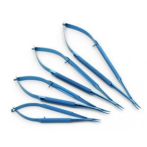 High Quality Certified Titanium 3-Inch Corneal Needle Holders Ophthalmic Micro Surgical Scissors Instrument Set High-Temperature
