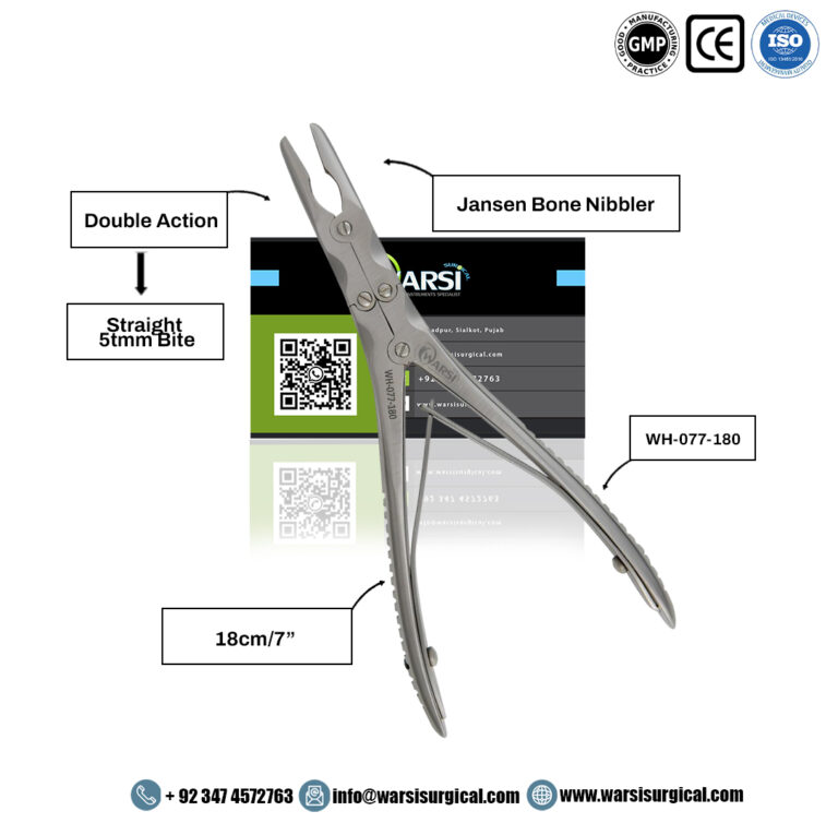 Jansen Bone Nibbler 18 cm — Surgical Bone Rongeur